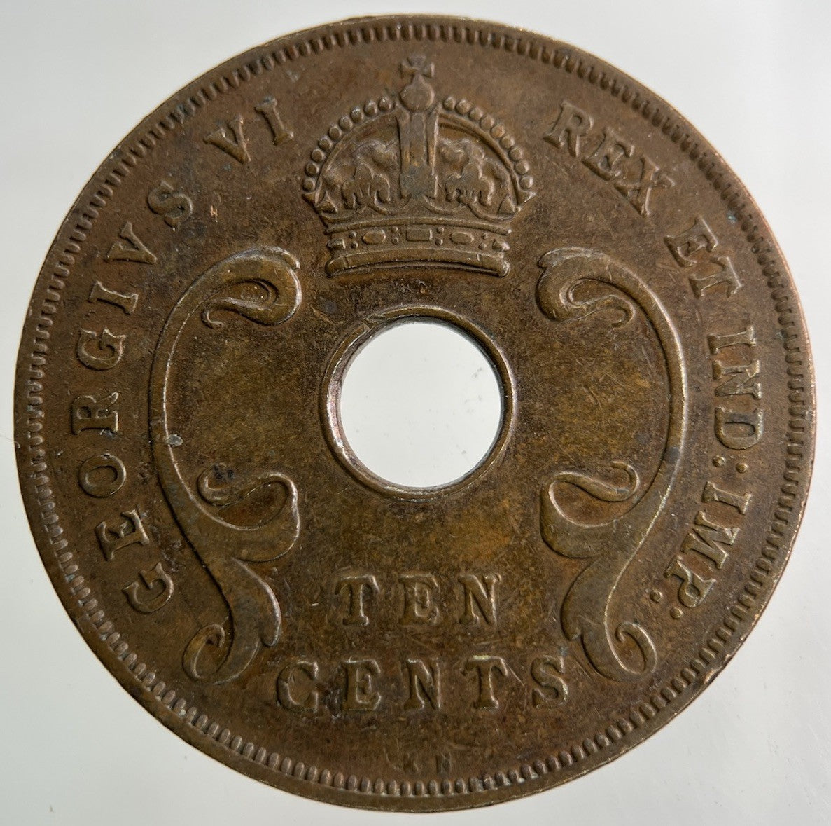 1937 East Africa Ten Cents Coin | Fine Collectable Grade