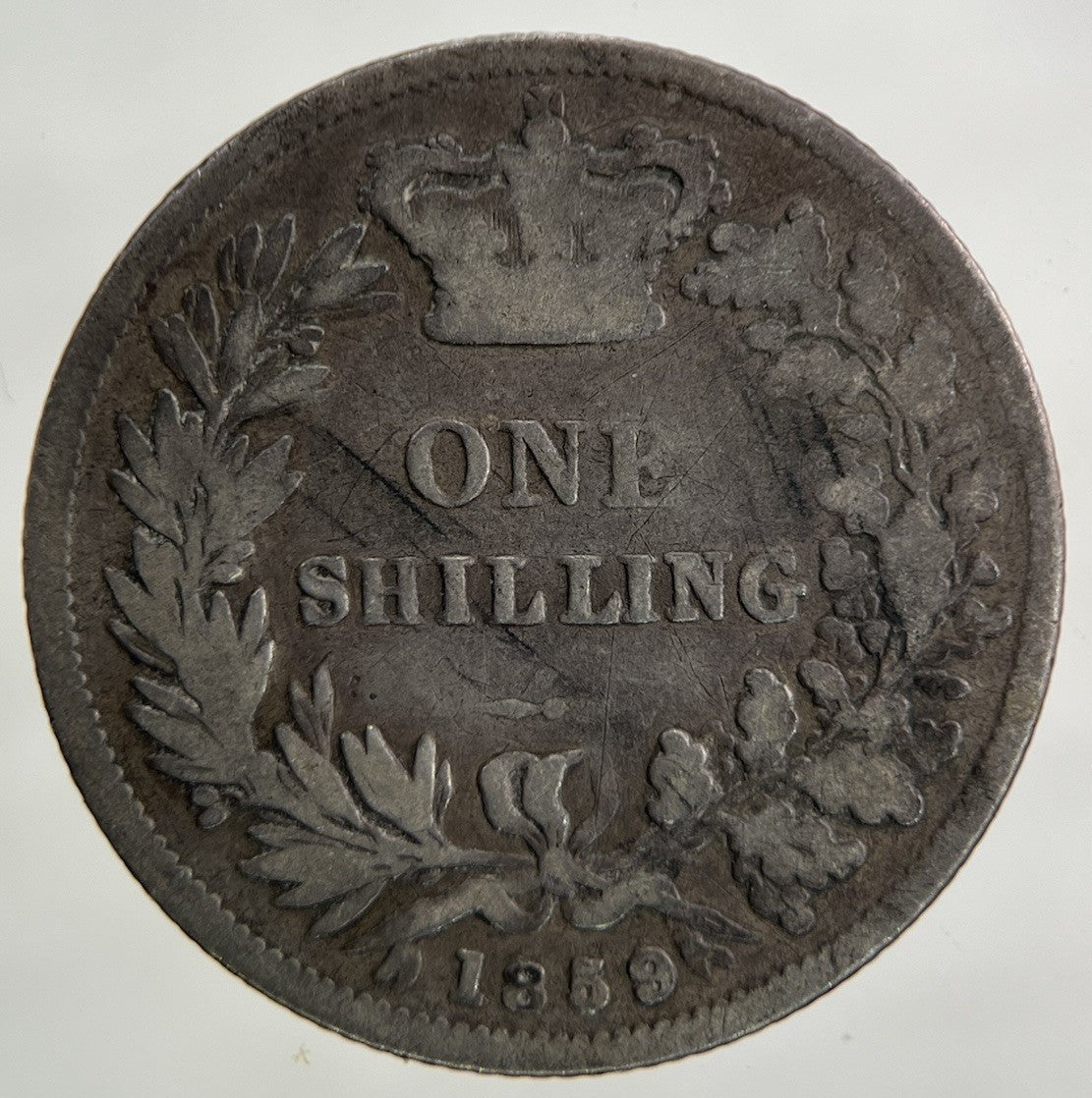 1859 Victoria Shilling Silver Coin | Collectable Grade