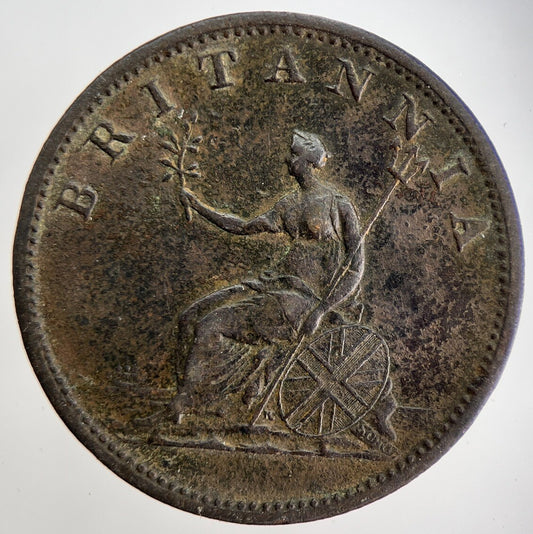 1806 George III Half - Penny | British Coin | Fine Collectable Grade | a1760