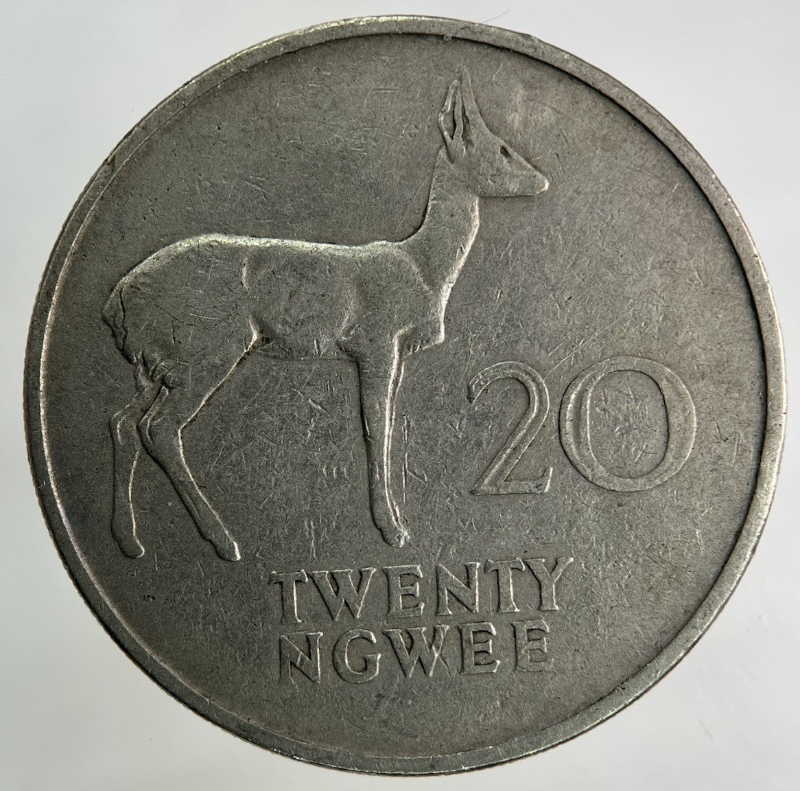 1968 Africa Zambia 20 Ngwee Coin | Collectable Grade