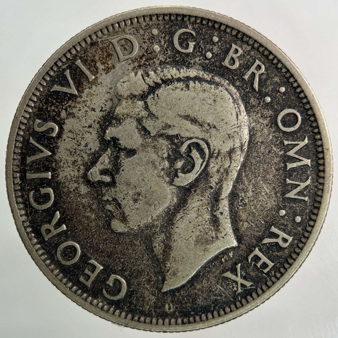 1946 George VI Half - Crown Silver Coin | Fine Collectable Grade