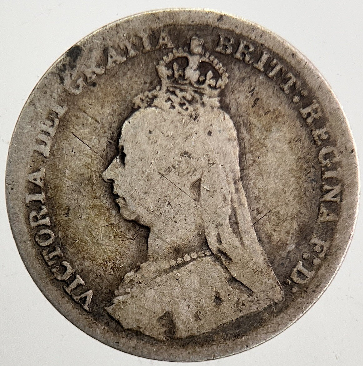 1892 Victoria Threepence Silver Coin | Collectable Grade | a5333