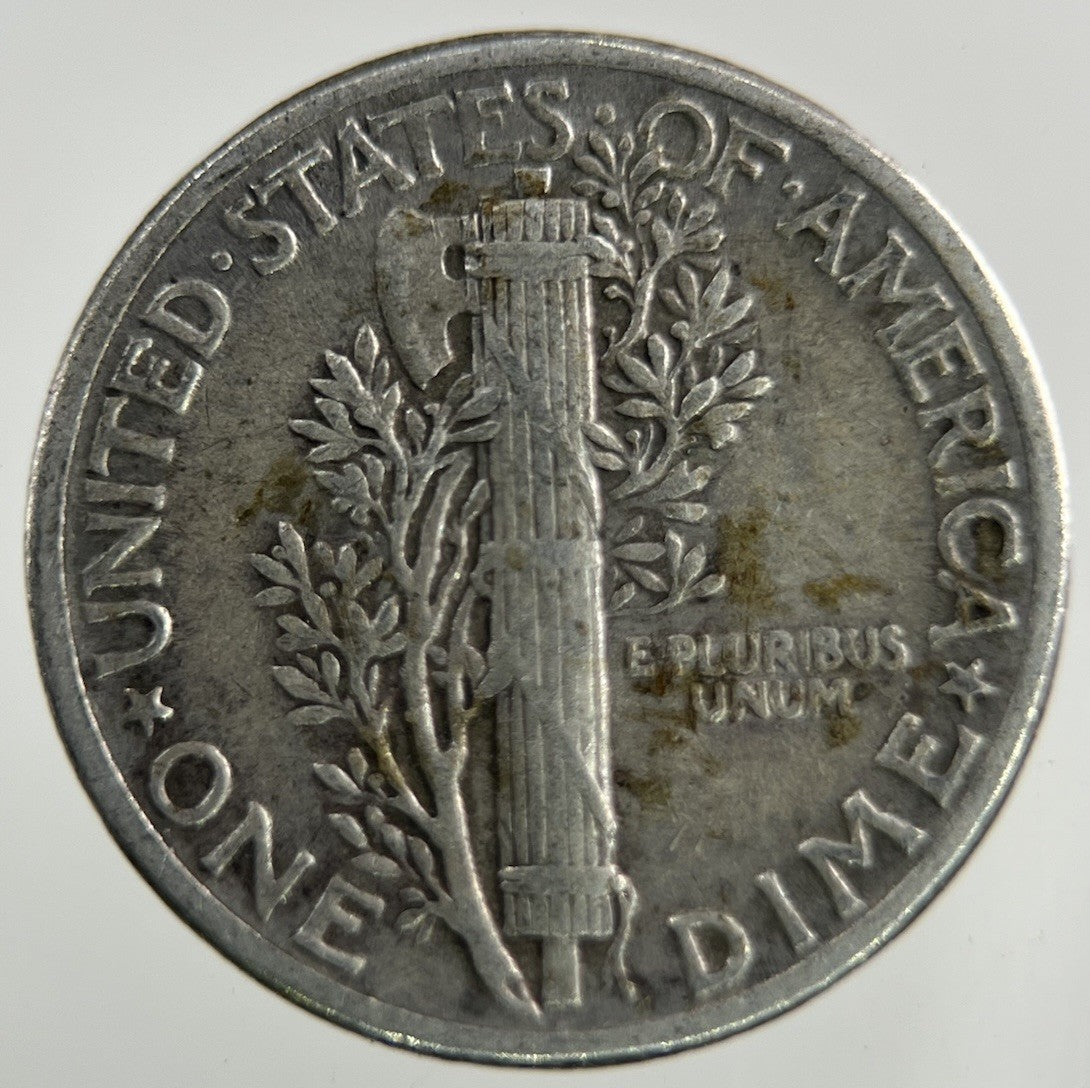 1943 US USA Mercury Dime Silver Coin | Fine Collectable Grade
