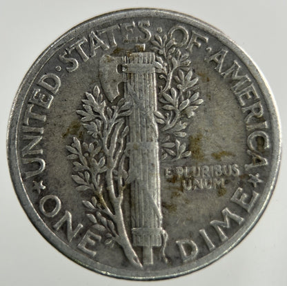 1943 US USA Mercury Dime Silver Coin | Fine Collectable Grade