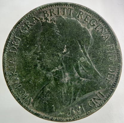 1897 Victoria One Penny Coin | Collectable Grade