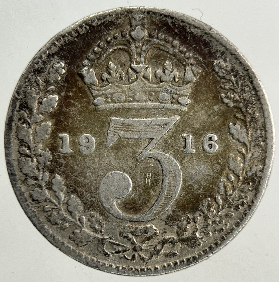1916 George V Threepence Silver Coin | Collectable Grade