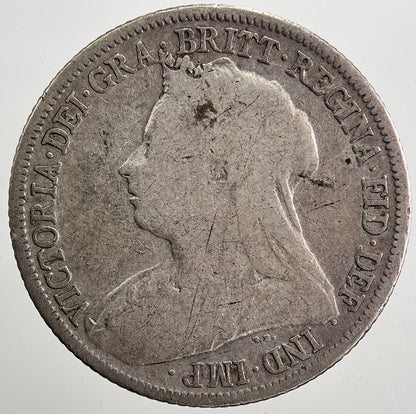 1899 Victoria Shilling Silver Coin | Collectable Grade | a5061
