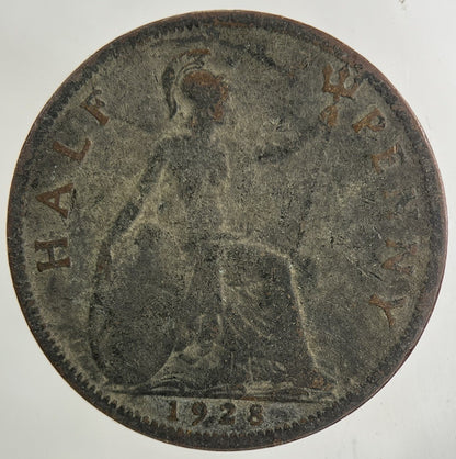 1928 George V Half - Penny Coin | Collectable Grade