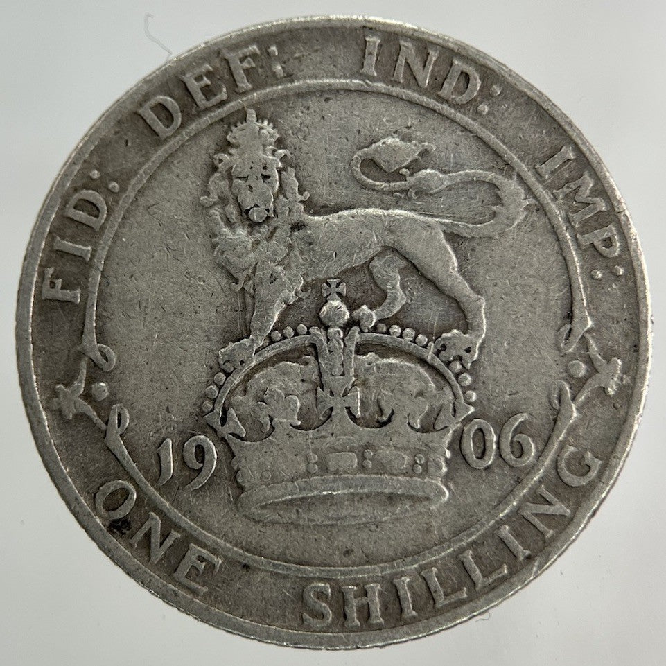 1906 Edward VII Shilling Silver Coin | Fine Collectable Grade