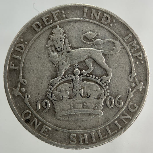 1906 Edward VII Shilling Silver Coin | Fine Collectable Grade