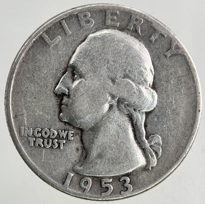 1953 - D US USA Quarter Dollar Silver Coin | Collectable Grade
