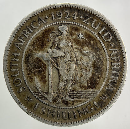 1924 South Africa 1 Shilling Silver Coin | Collectable Grade