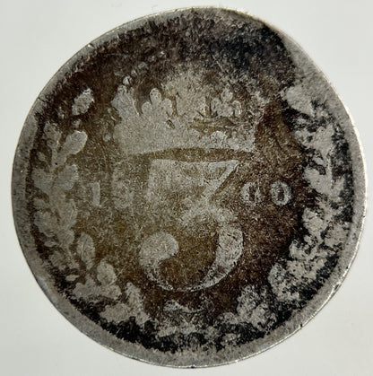 1900 Victoria Threepence Silver Coin | Fair Grade