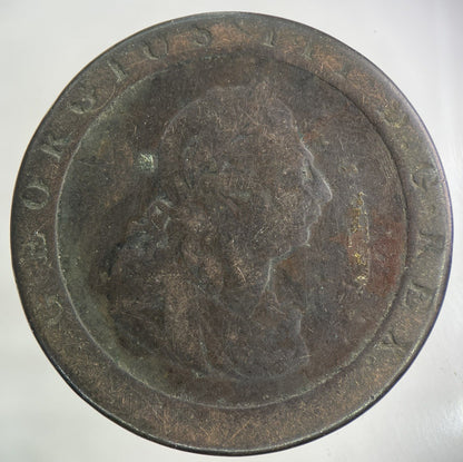 1797 George III 3rd Cartwheel One Penny Coin | Collectable Grade