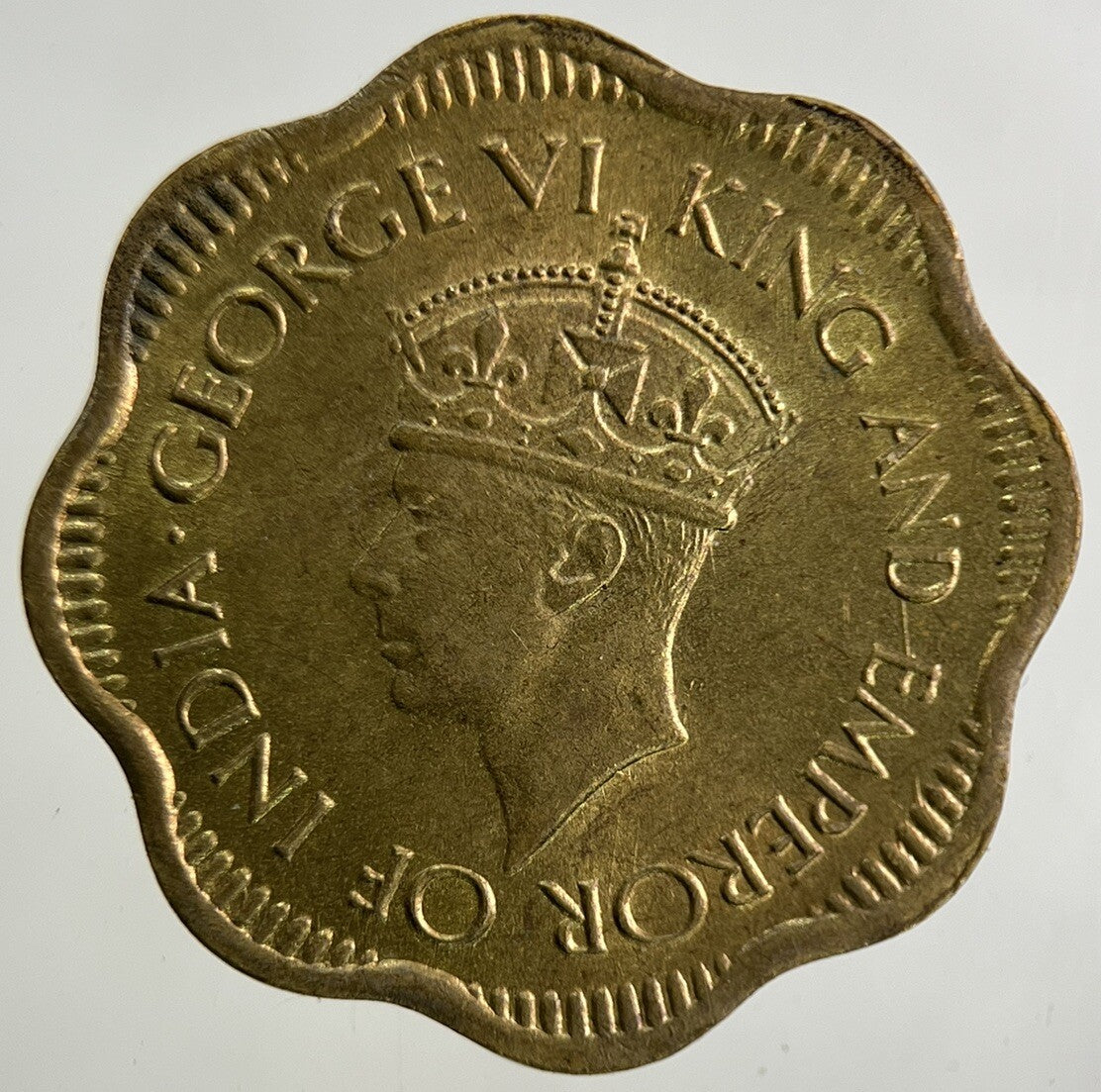 1944 Ceylon 10 Cents Coin | Very High Grade
