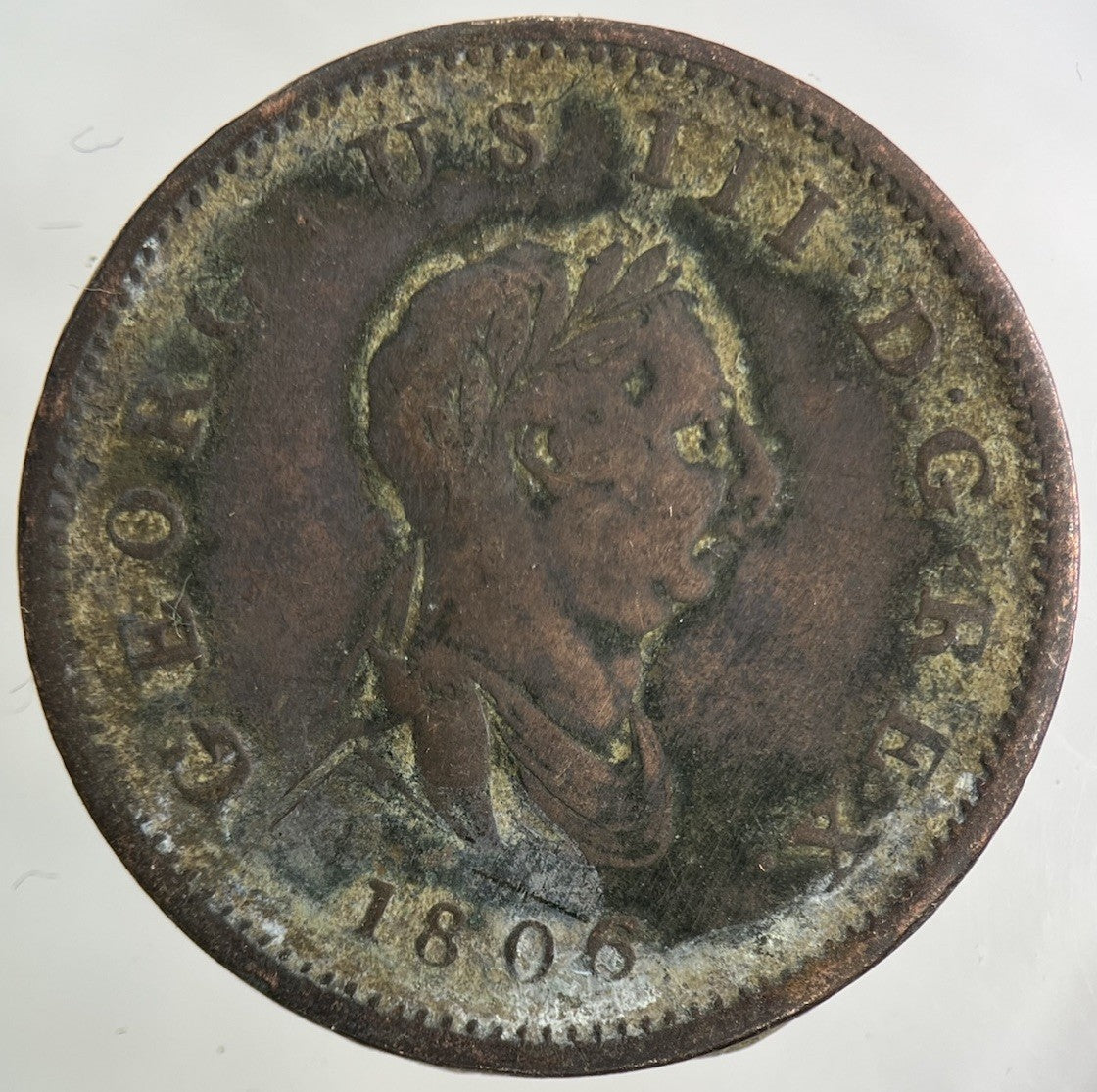 1806 George III 3rd Half - Penny Coin | Collectable Grade