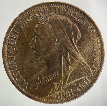 1901 Victoria One Penny Coin | Very High Grade