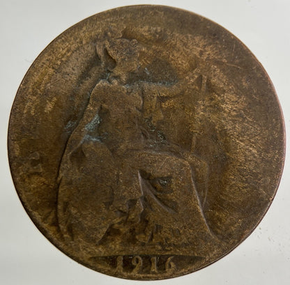 1916 George V Half - Penny Coin | Fair Grade