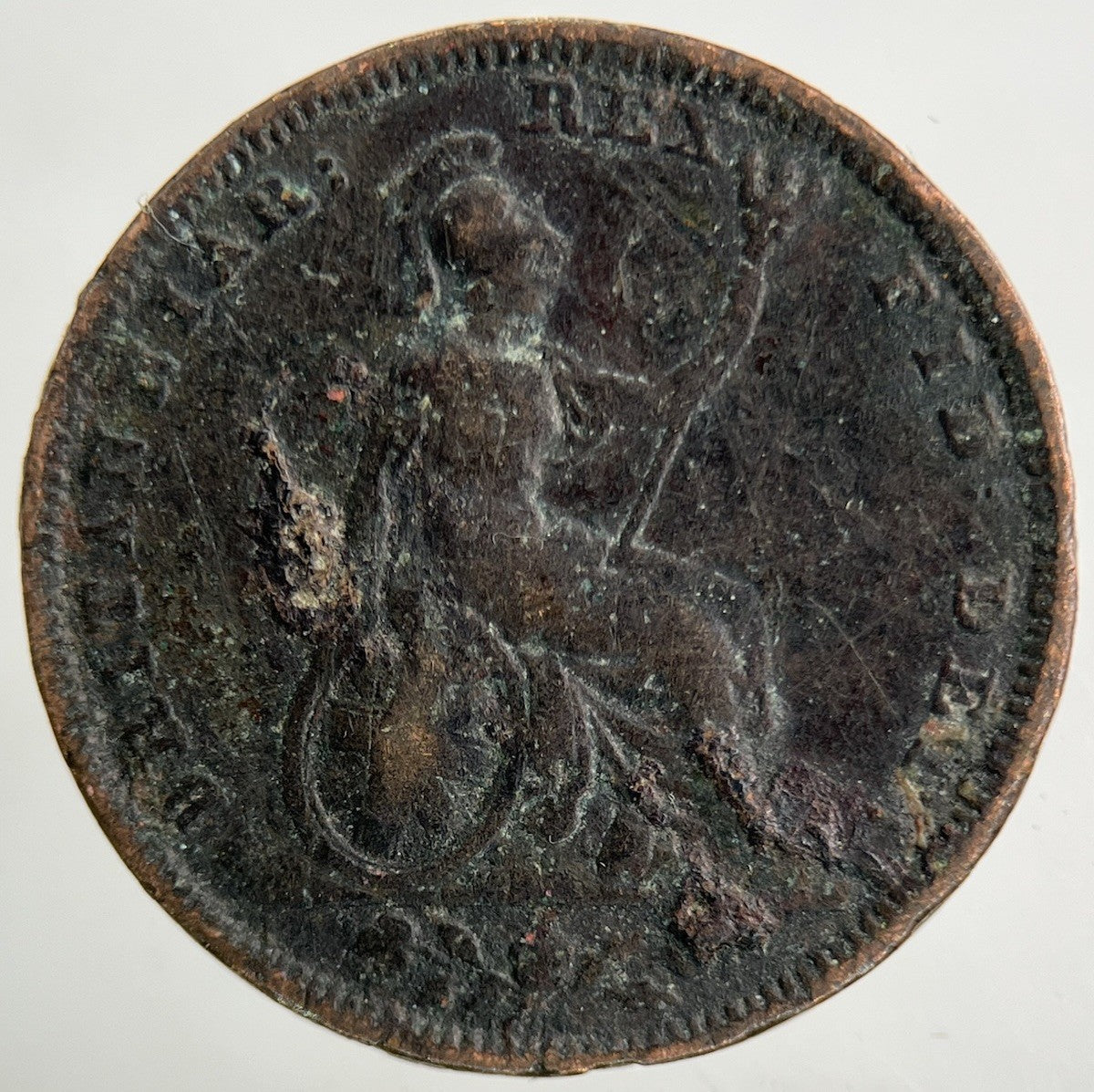 1826 George IV Farthing Coin | Fair Grade