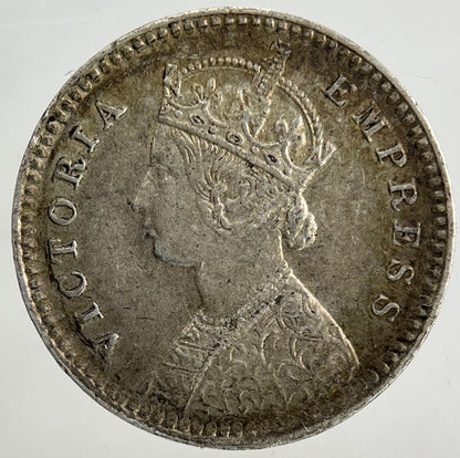 1897 India 2 Annas Silver Coin | Very High Grade