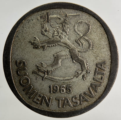 1965 Finland 1 Markka Silver Coin | Fine Collectable Grade