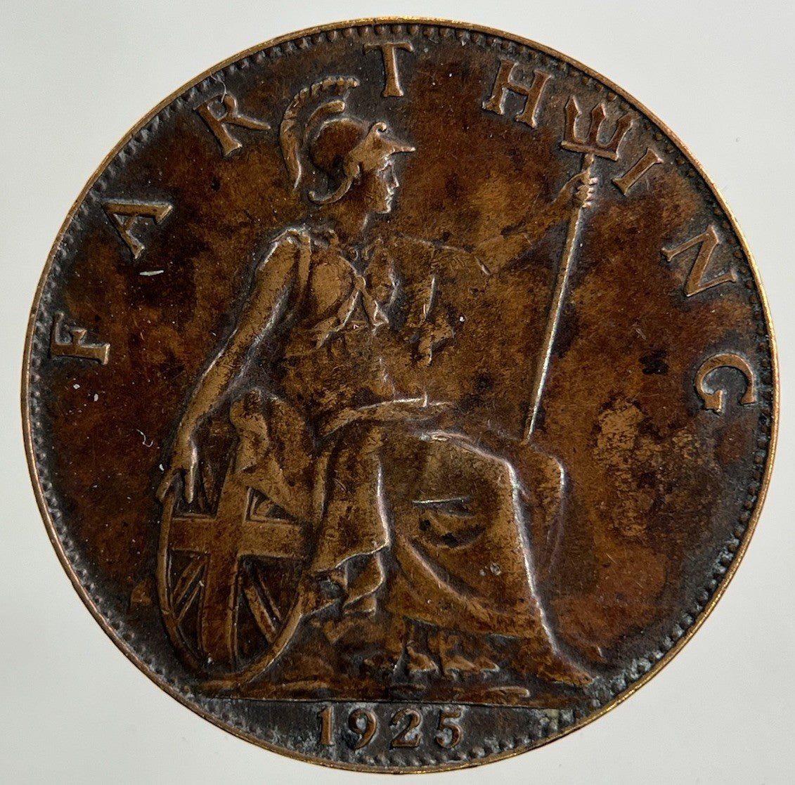 1925 George V Farthing Coin | Fine Collectable Grade