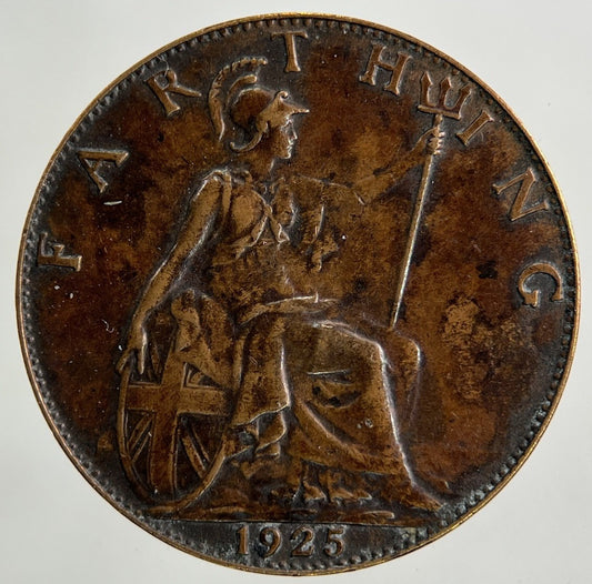 1925 George V Farthing Coin | Fine Collectable Grade