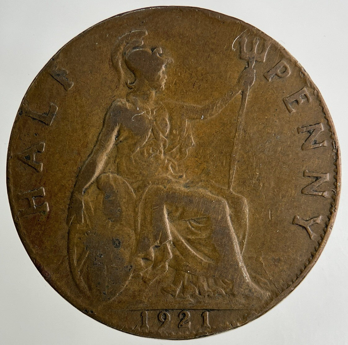 1921 George V Half - Penny Coin | Collectable Grade