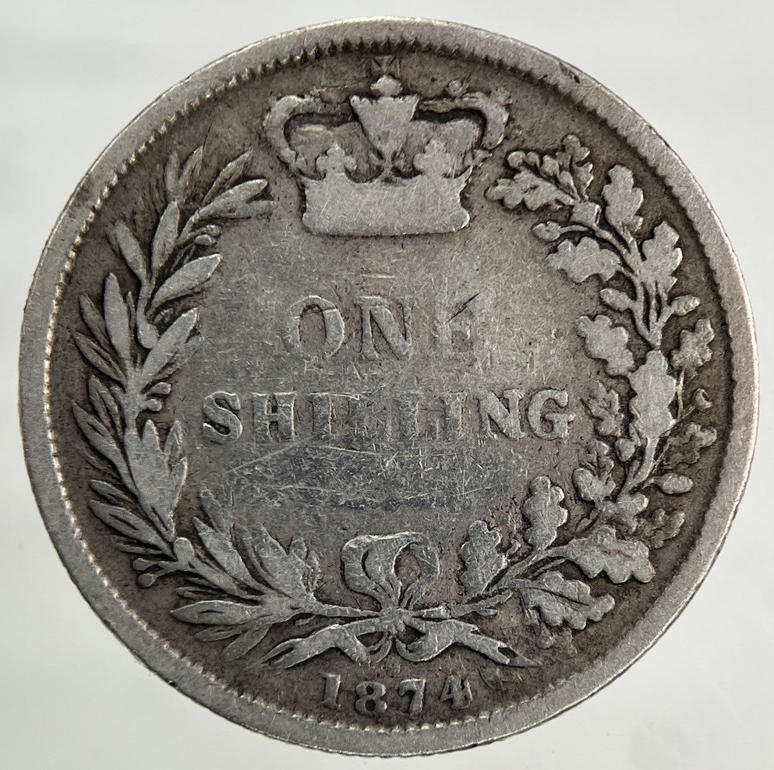 1874 Victoria Shilling Silver Coin | Collectable Grade
