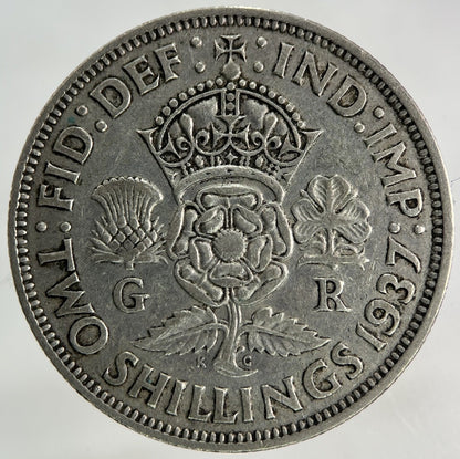 1937 George VI Florin Silver Coin | Fine Collectable Grade