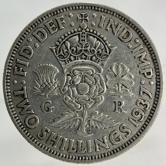 1937 George VI Florin Silver Coin | Fine Collectable Grade