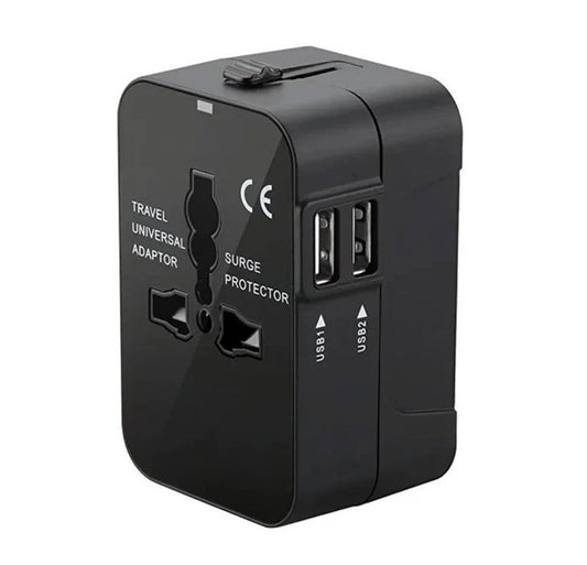 Worldwide Universal Travel Adapter Plug Fast Charger UK US EU AU with USB - C Port