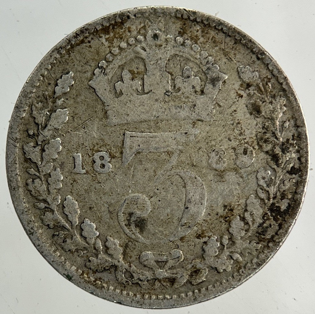 1889 Victoria Threepence Silver Coin | Collectable Grade
