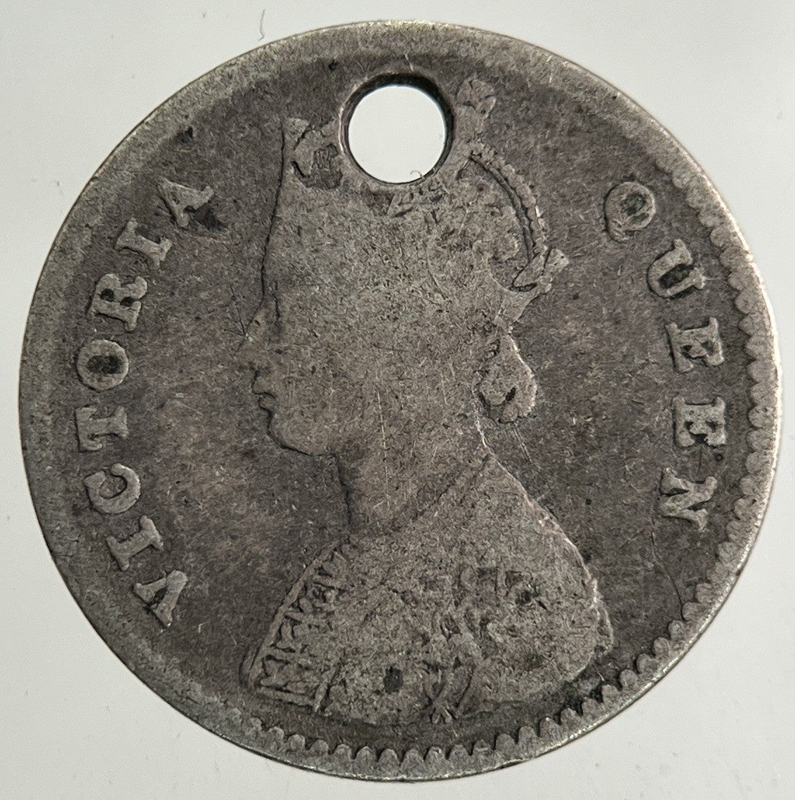 1862 India 2 Annas Silver Coin | Collectable Grade