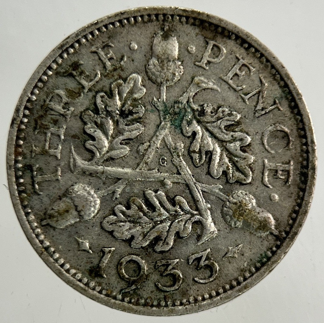 1933 George V Threepence Silver Coin | Collectable Grade