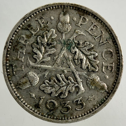 1933 George V Threepence Silver Coin | Collectable Grade