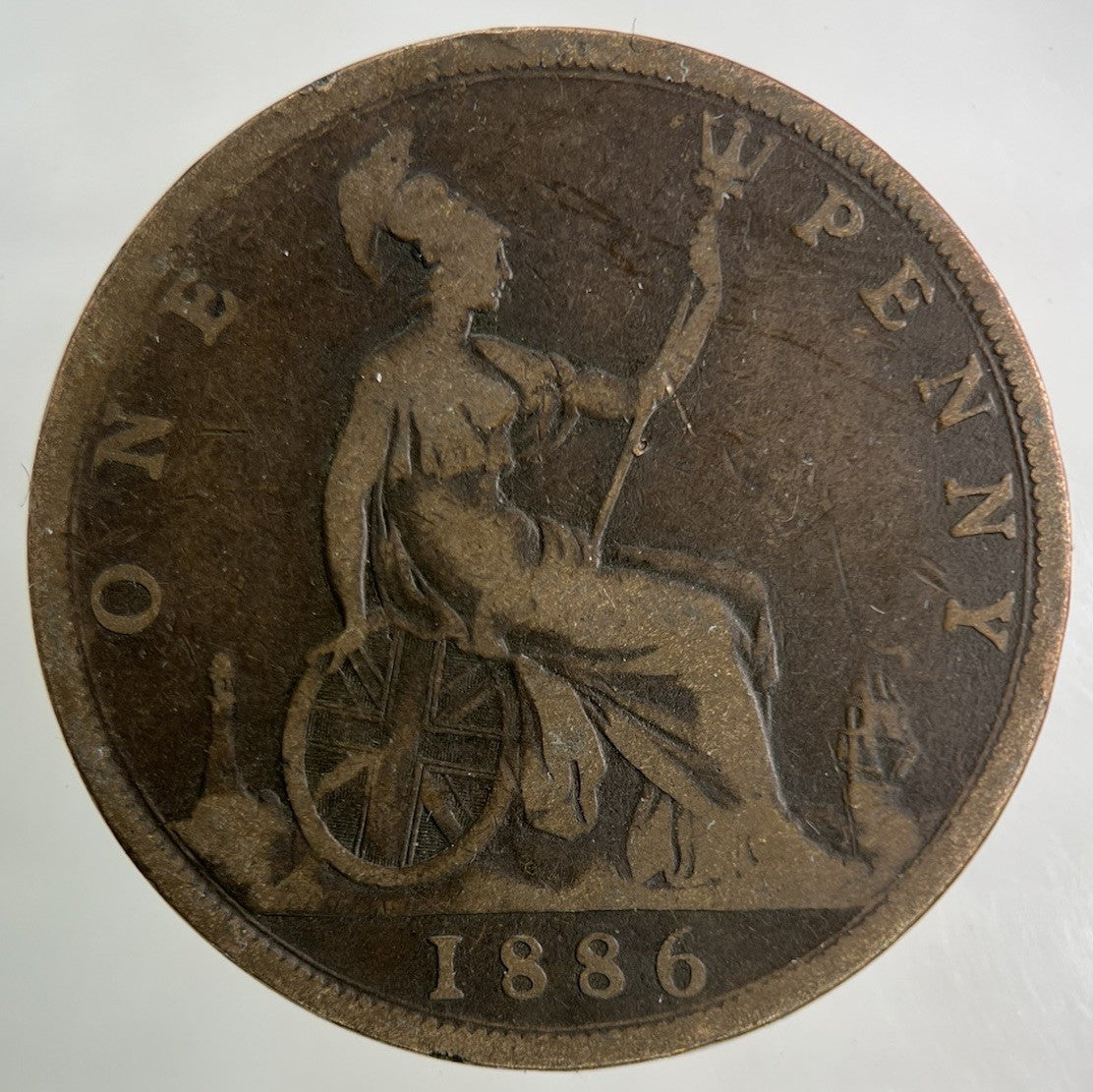1886 Victoria One Penny Coin | Collectable Grade