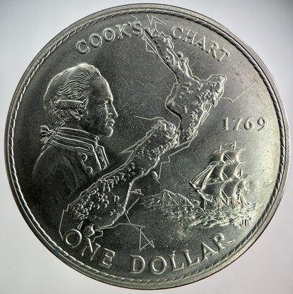 1969 New Zealand 1 Dollar Coin | Very High Grade
