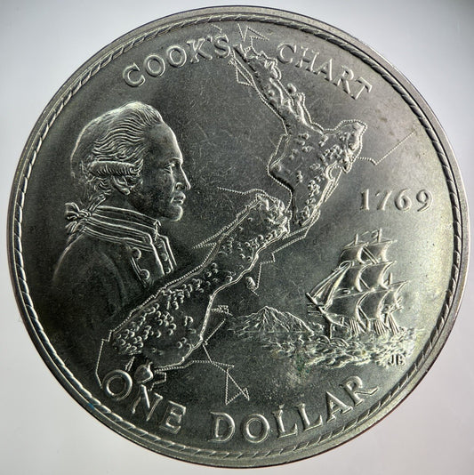 1969 New Zealand 1 Dollar Coin | Very High Grade
