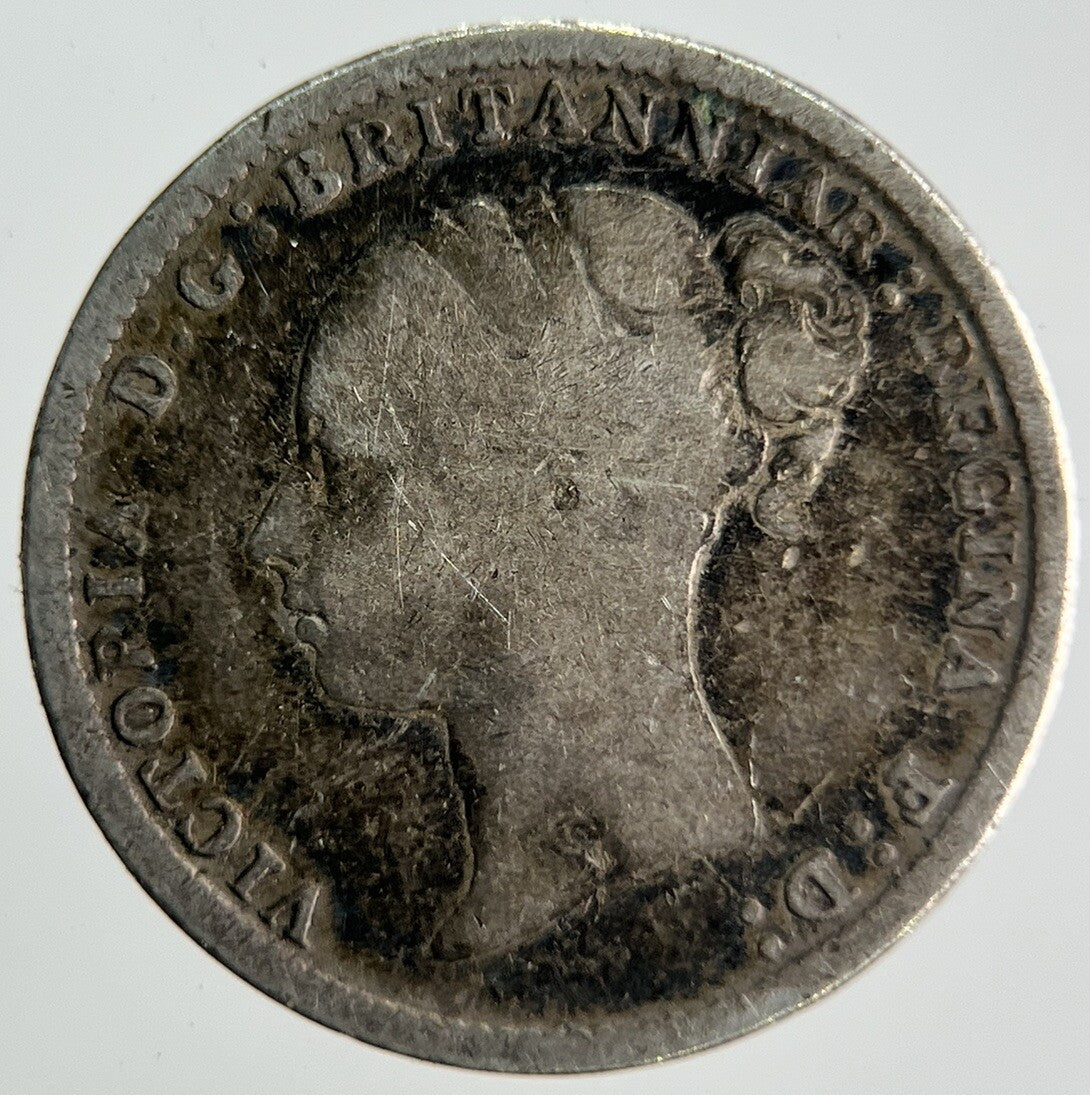 1883 Victoria Threepence Silver Coin | Collectable Grade | a4060