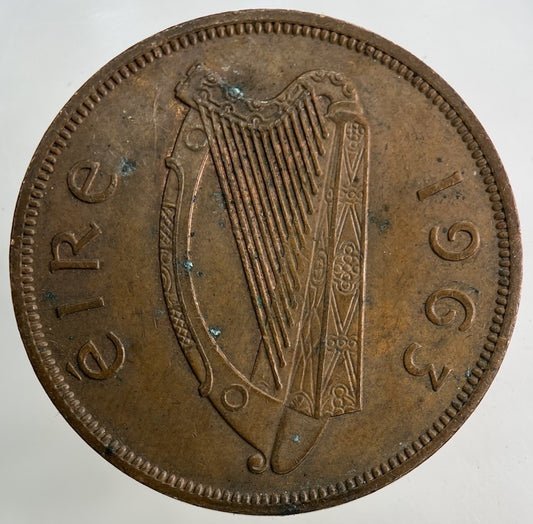 1963 Irish Ireland One Penny Coin | Fine Collectable Grade