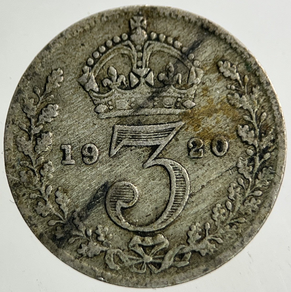 1920 George V Threepence Silver Coin | Fine Collectable Grade
