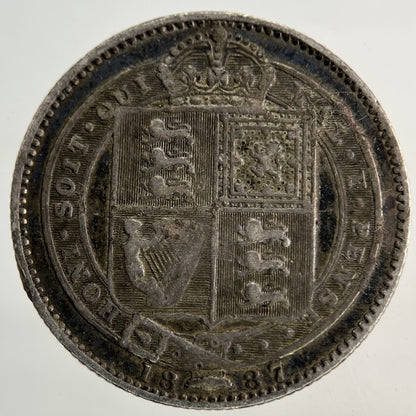 1887 Victoria Shilling Silver Coin | Collectable Grade
