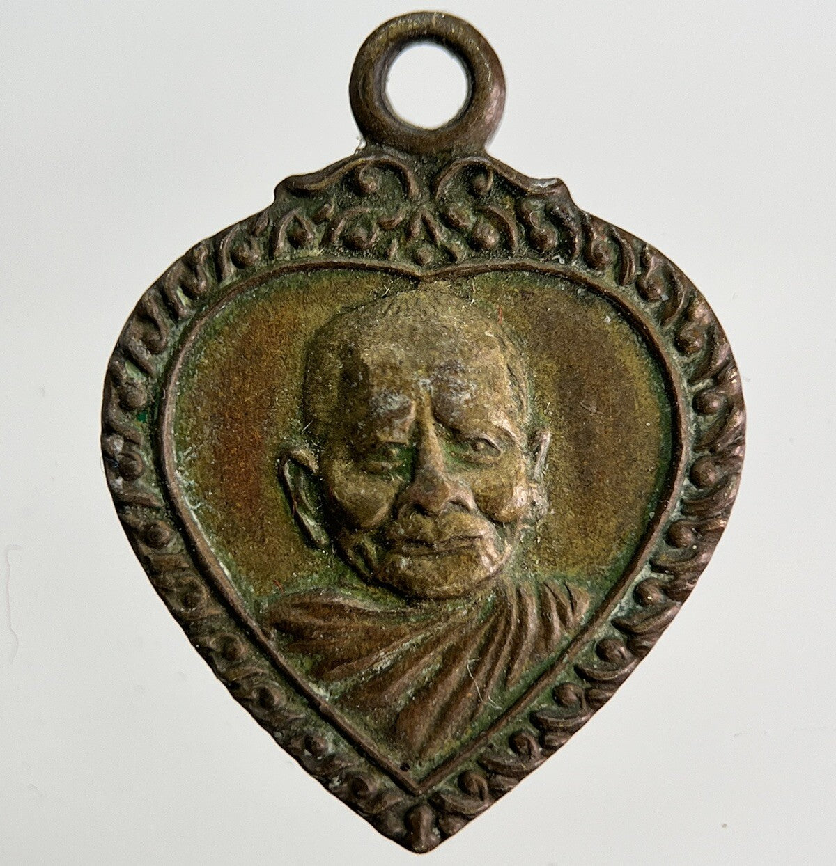 Thai Old Monk Necklace Charm Amulet | Height 2.2cm | Collectable Grade | a1779