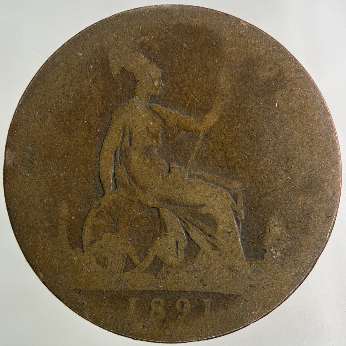 1891 Victoria One Penny Coin | Collectable Grade