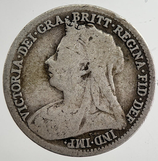 1893 Victoria Threepence Silver Coin | Collectable Grade | a8832