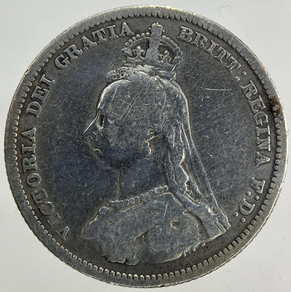 1887 Victoria Shilling Silver Coin | Collectable Grade