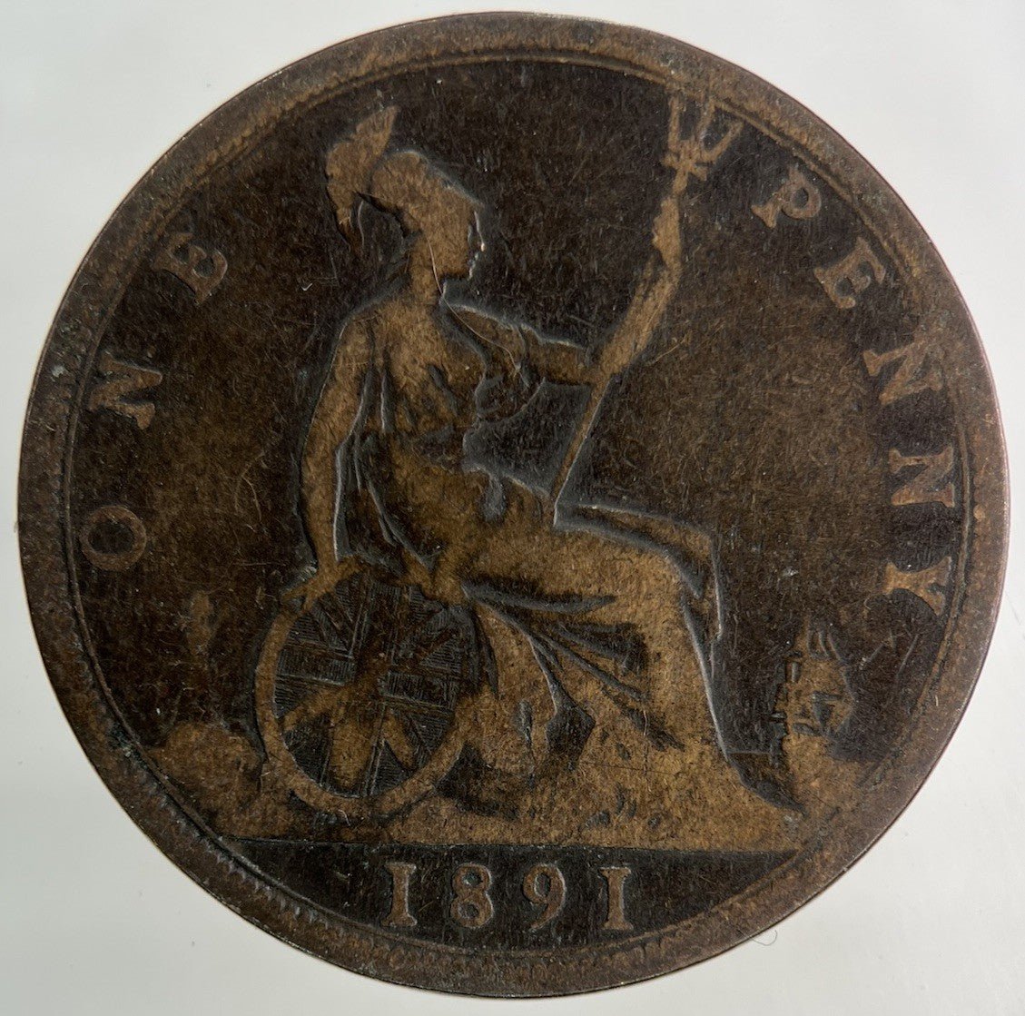 1891 Victoria One Penny Coin | Collectable Grade