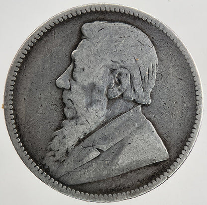 1892 South Africa Shilling Silver Coin | Fine Collectable Grade | a9340