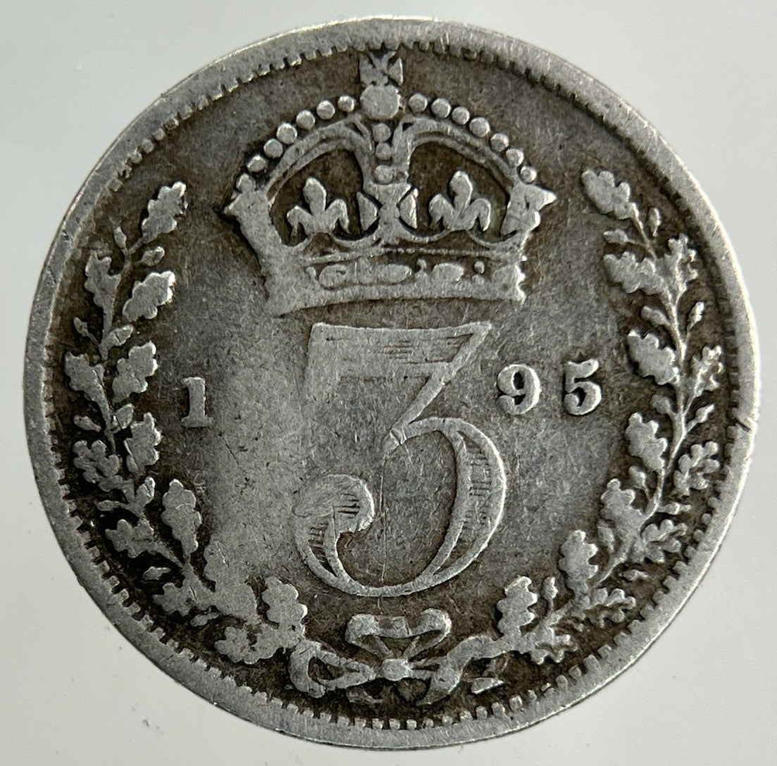 1895 Victoria Threepence Silver Coin | Collectable Grade